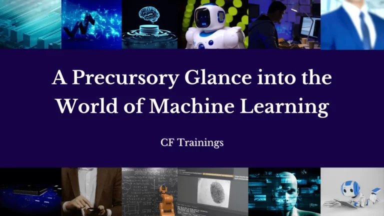 A Precursory Glance into the World of Machine Learning